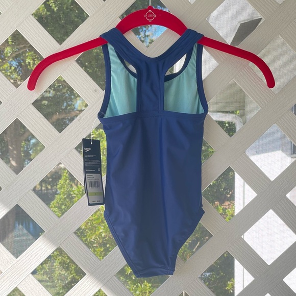 Speedo Girl's Closed Racerback Swimsuit - Picture 4 of 10